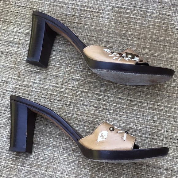 Lea Foscati Italian-made Leather Sandals Sz 38 - Picture 3 of 8